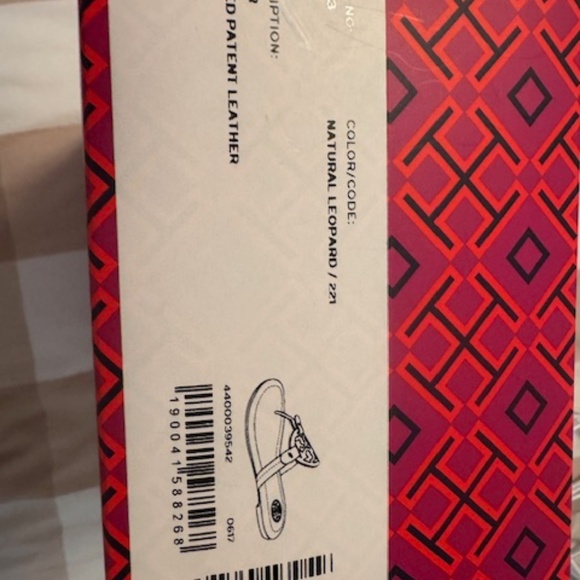 Tory Burch Miller Sandals, Leopard Patent, Size 7 - Picture 3 of 4